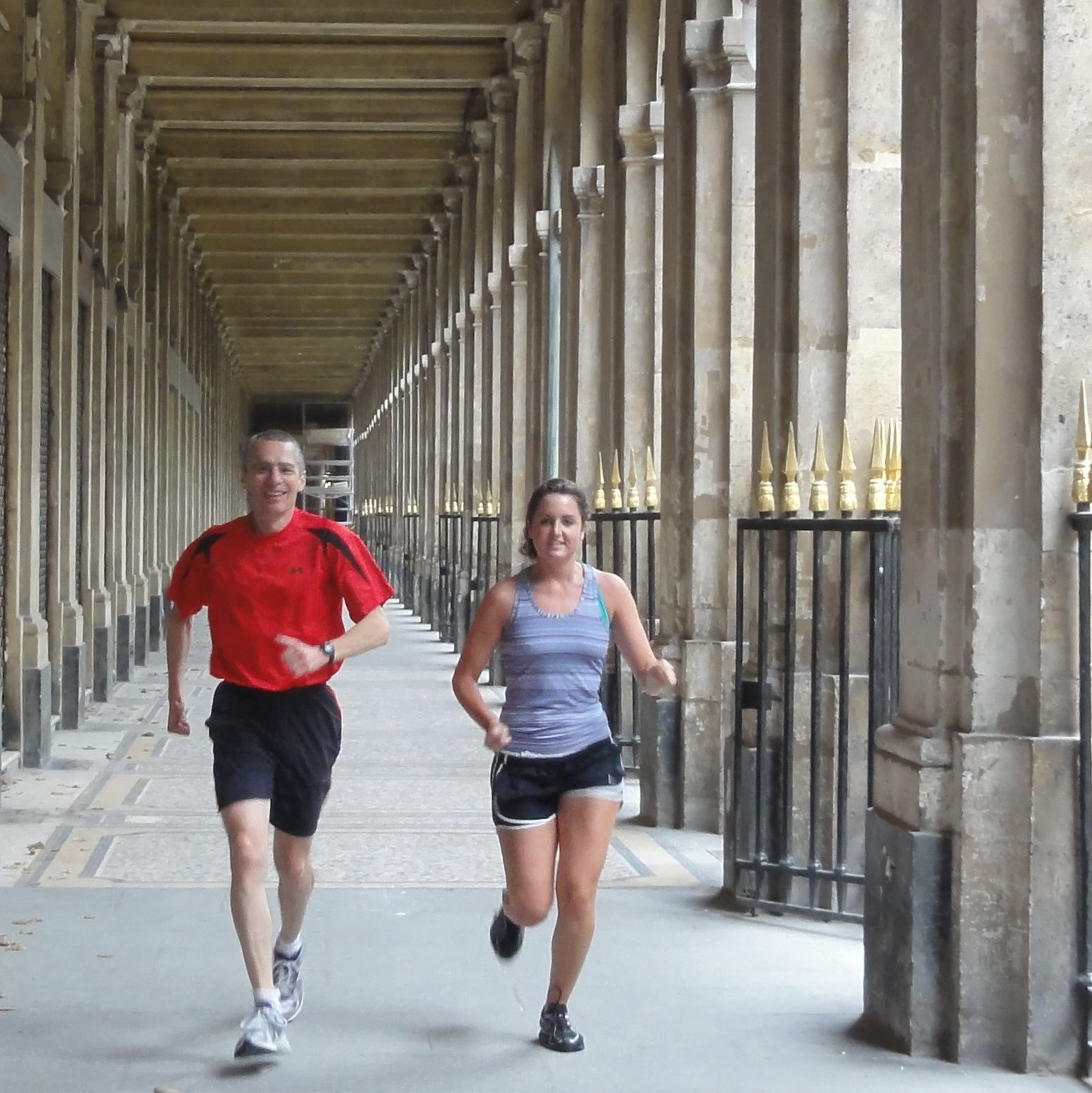 Passing by the Palais Royal with Bill and Emily