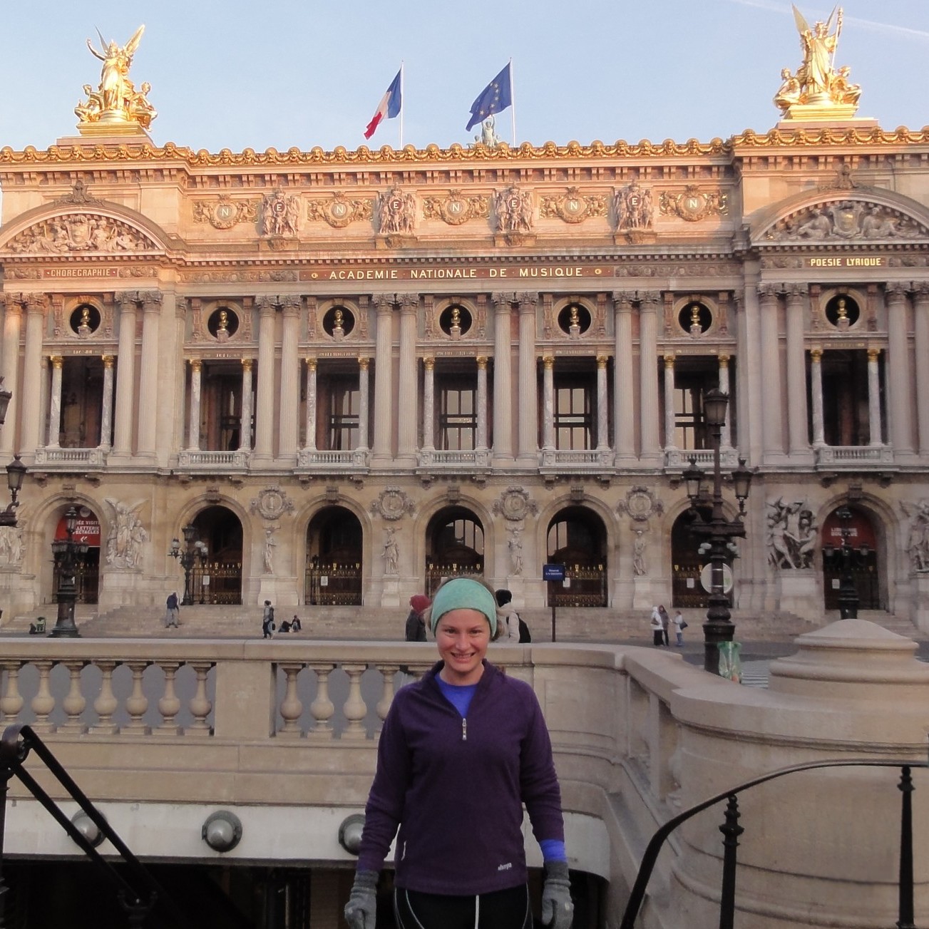 In front of the Opéra Garnier with Lourdes